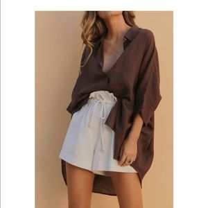 Posse Lulu shirt chocolate color